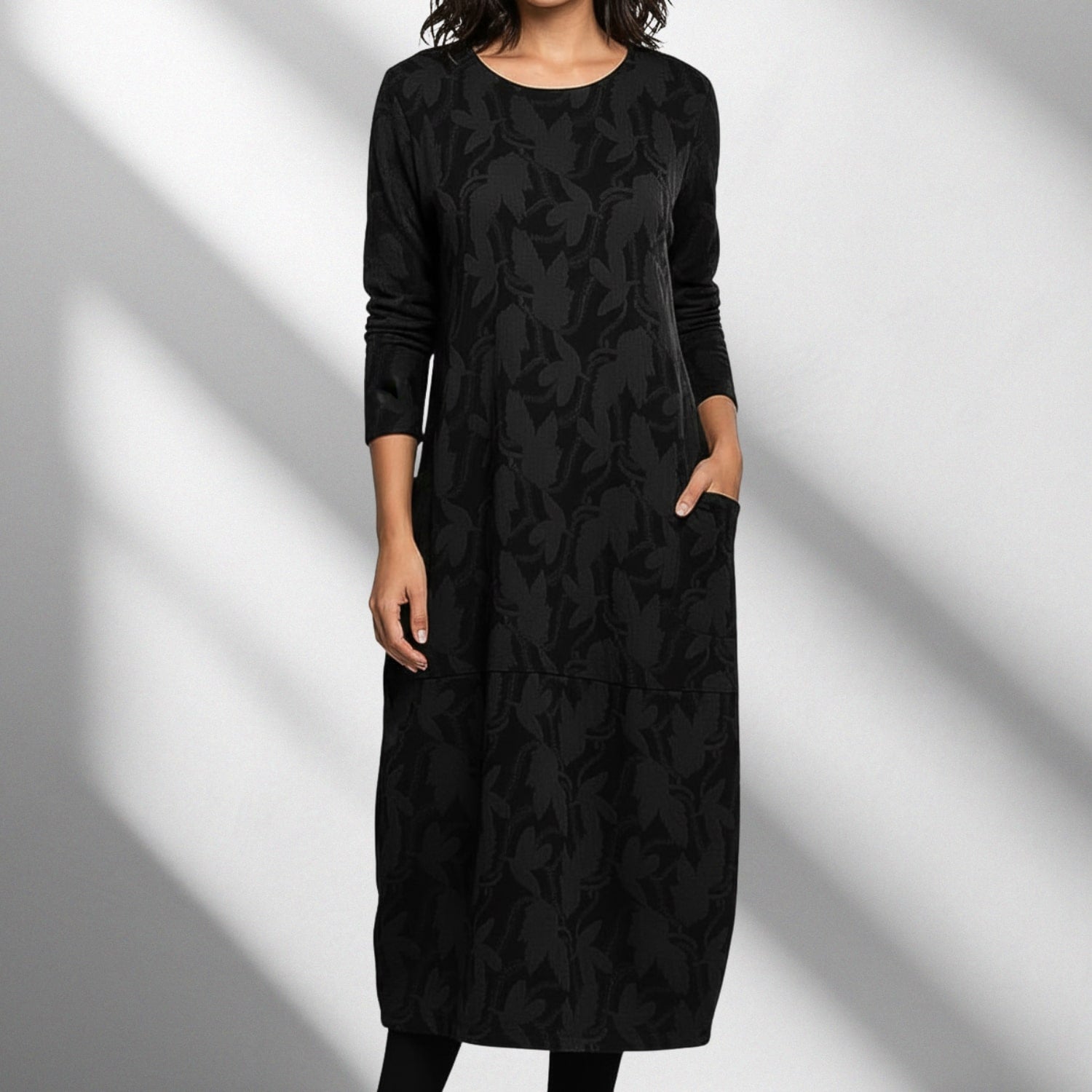 Maybelyn Women's Long-Sleeve Winter Dress – Soft Knit Fabric Sweater Dress with Flattering Silhouette