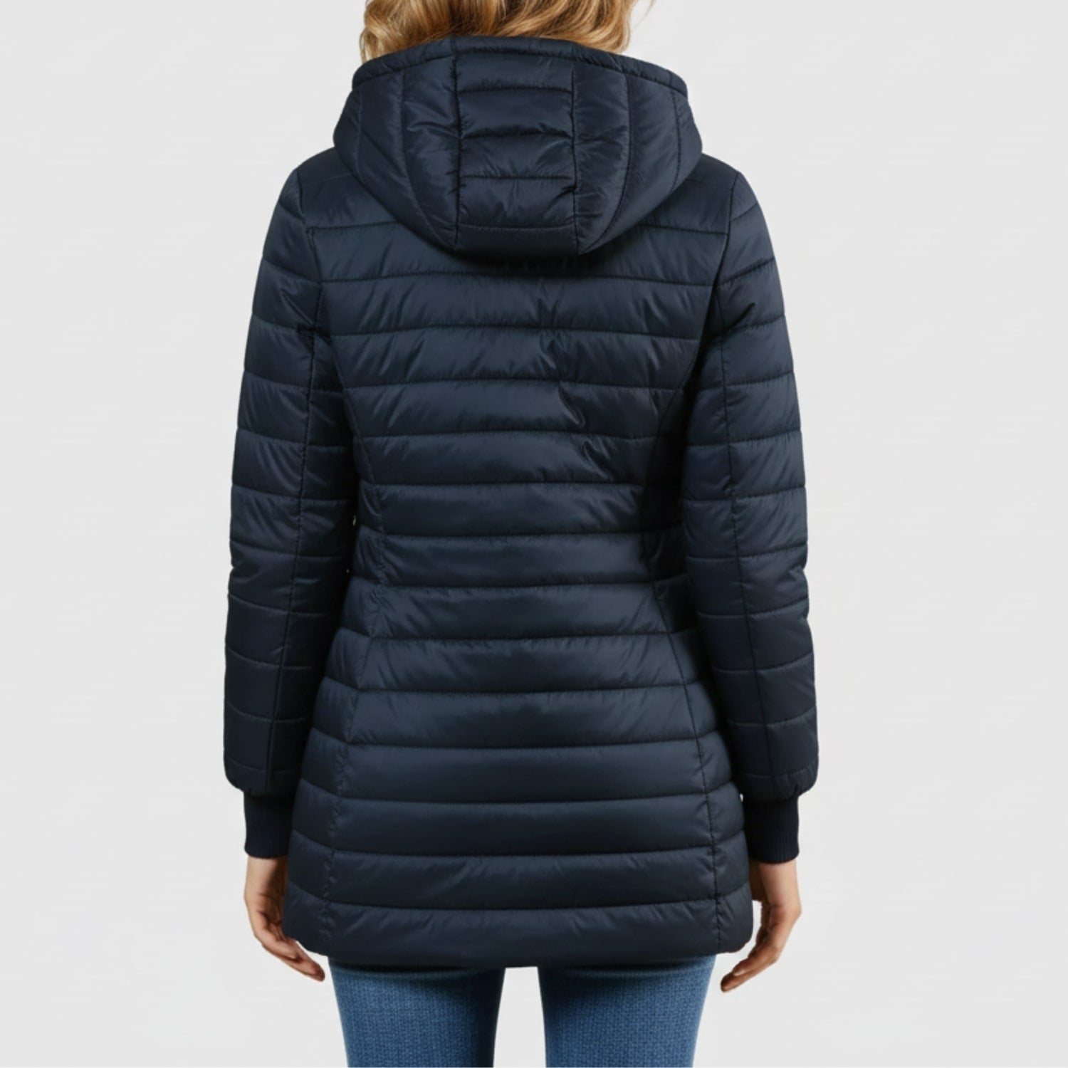 Adelise Women’s Puffer Jacket – Long Waterproof Quilted Coat for Winter Warmth