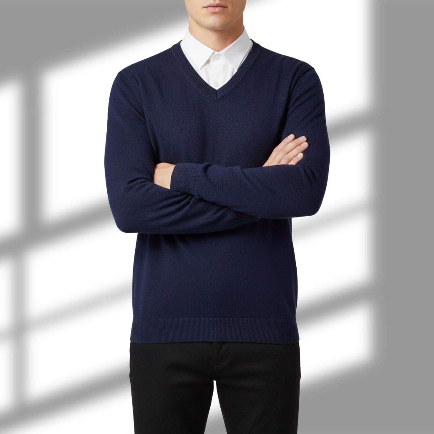 Victoriano Men’s Knit Sweater – Lightweight V-Neck Pullover