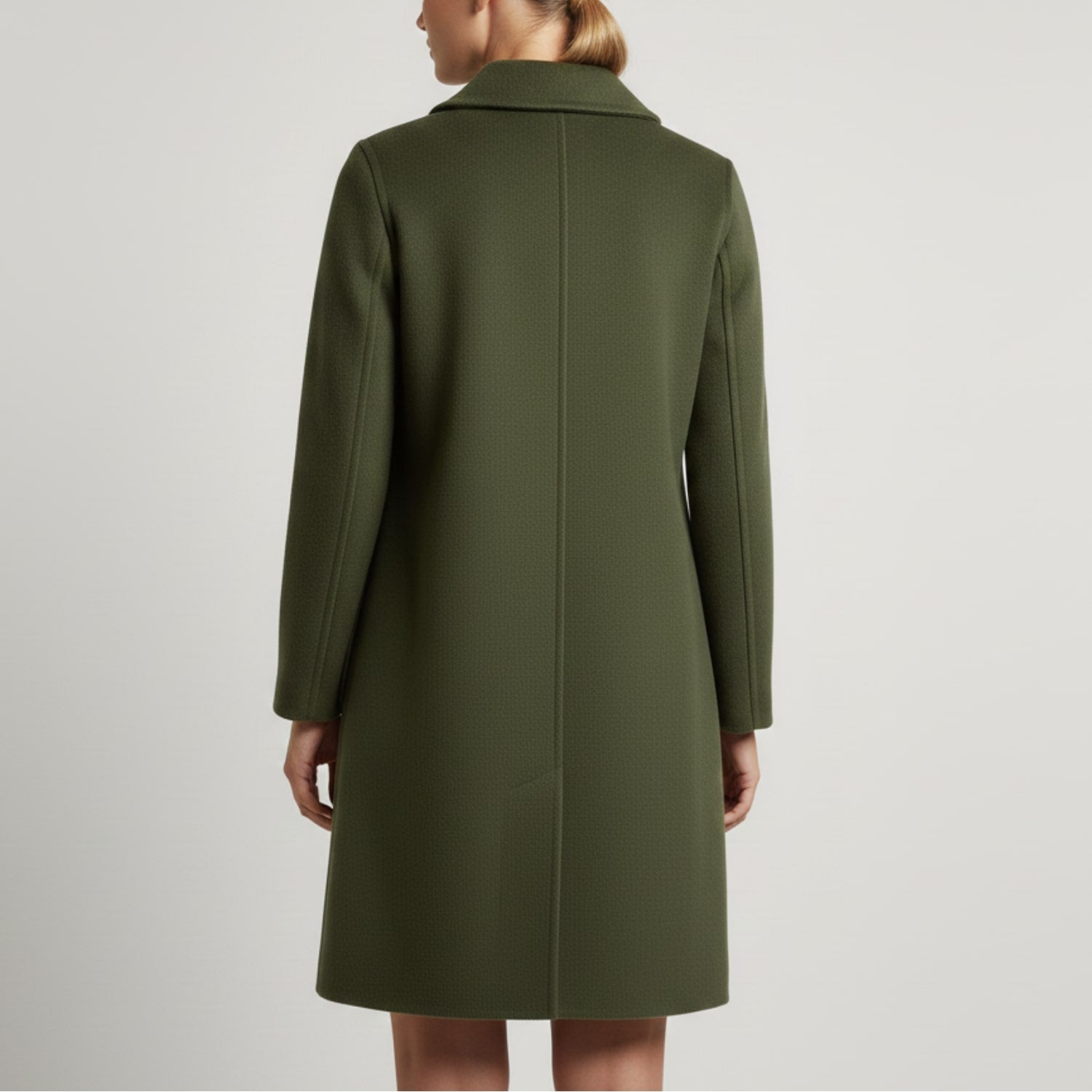 Eloisa Women’s Wool Coat – Virgin Wool Overcoat with Tailored Straight Cut