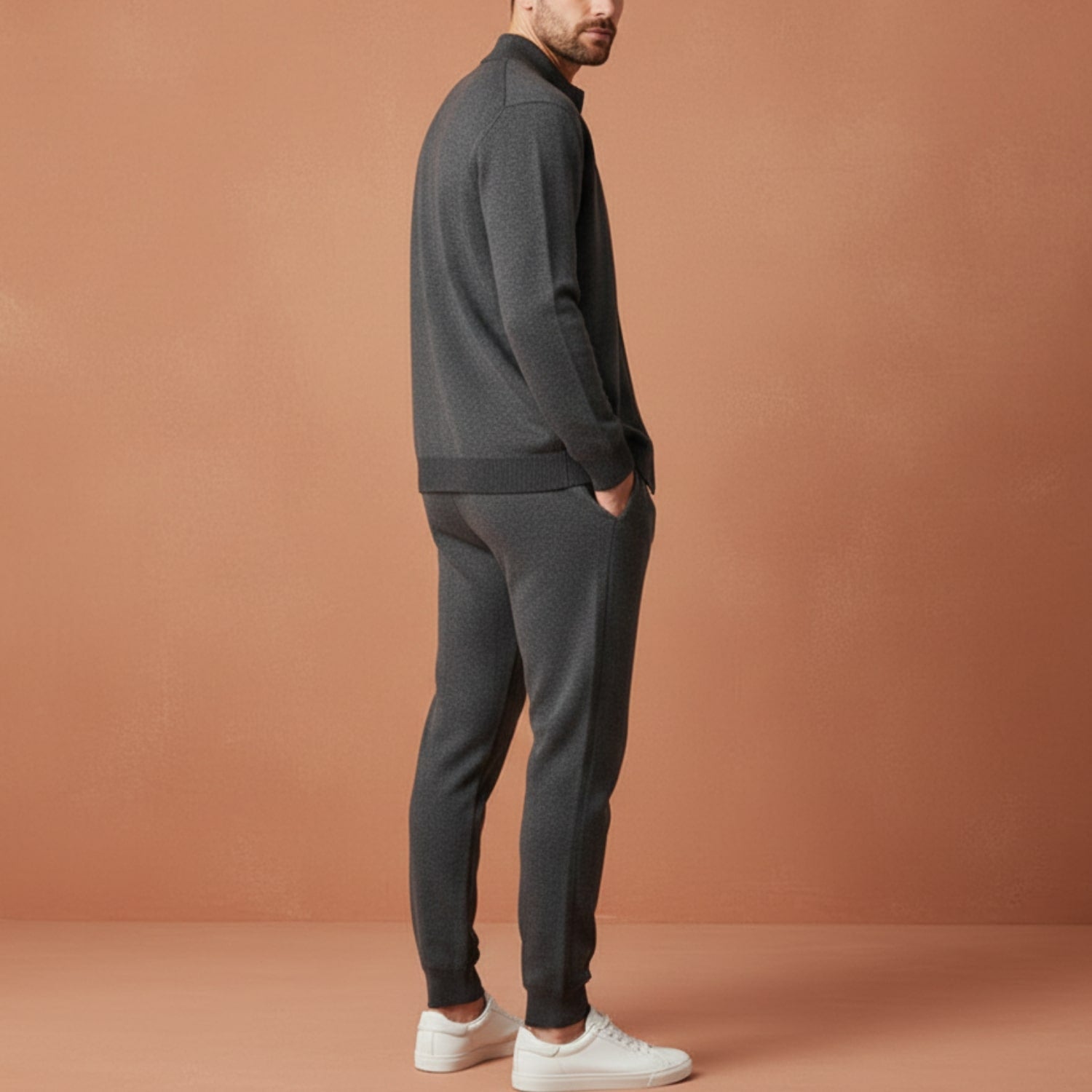 Camden Men’s Tracksuit – Soft Full-Zip Jacket & Tailored Lounge Pants