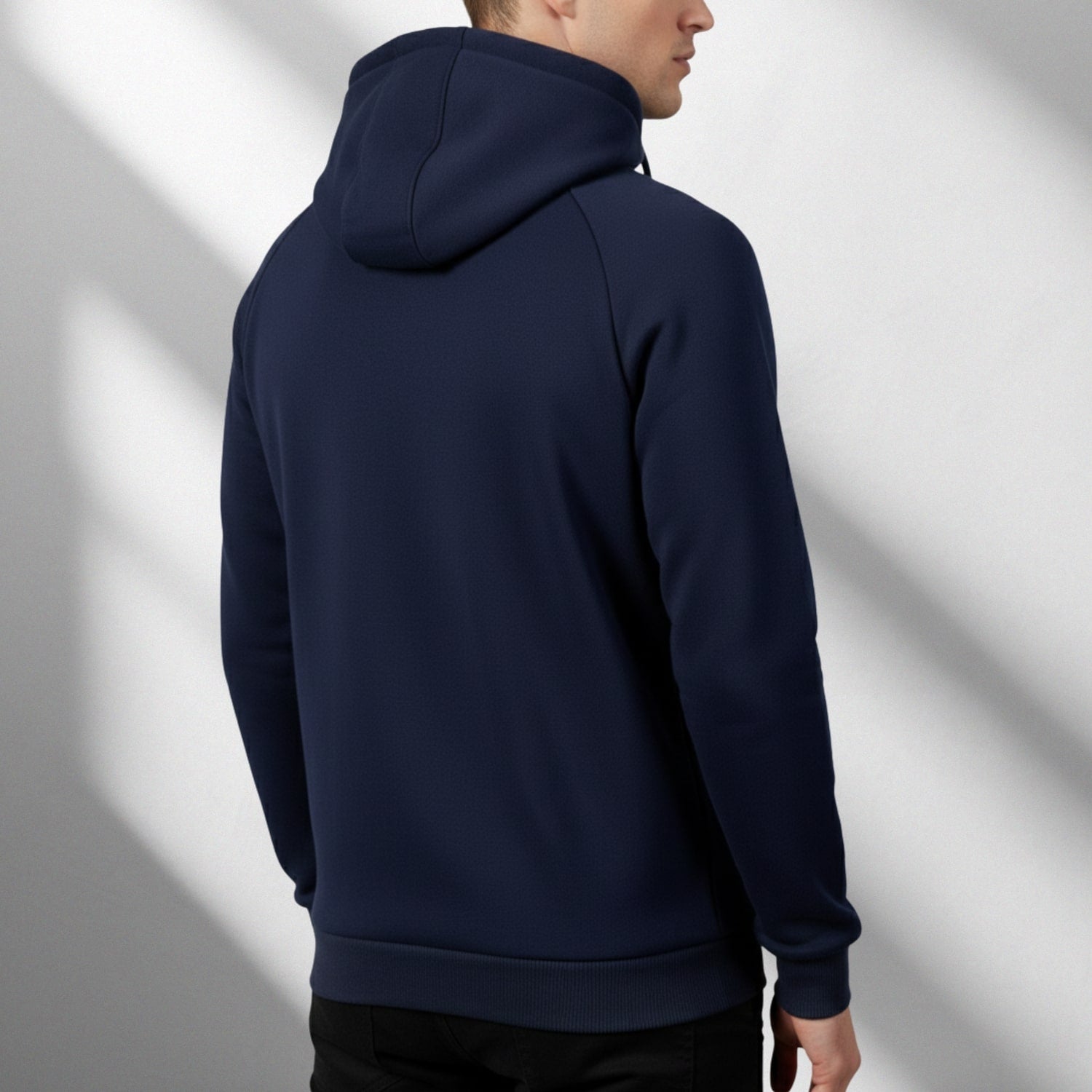 Hendrix Men's Zip-Up Hoodie – Heavyweight Cotton Blend Pullover with Multi-Pocket Design