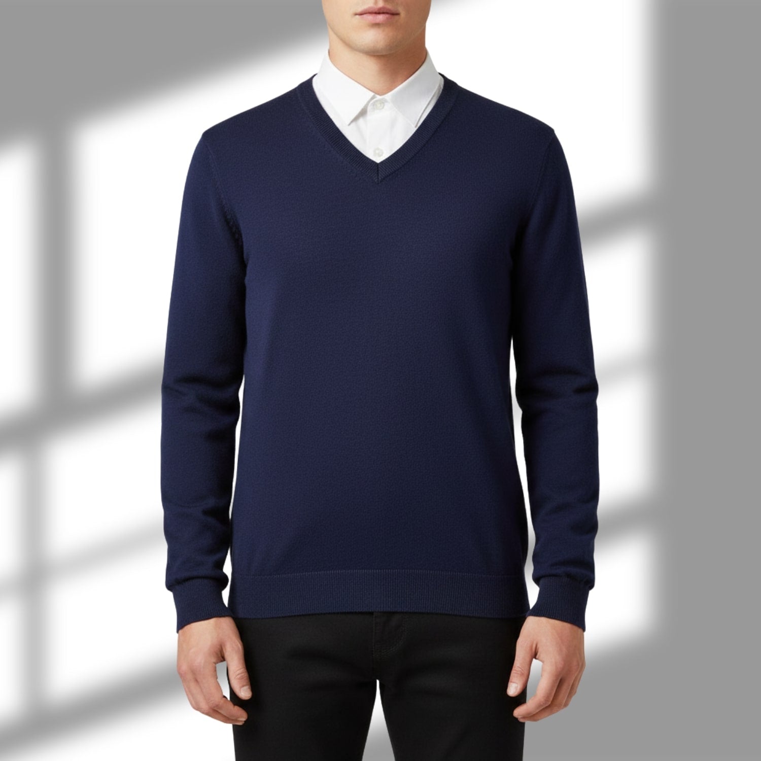 Victoriano Men’s Knit Sweater – Lightweight V-Neck Pullover