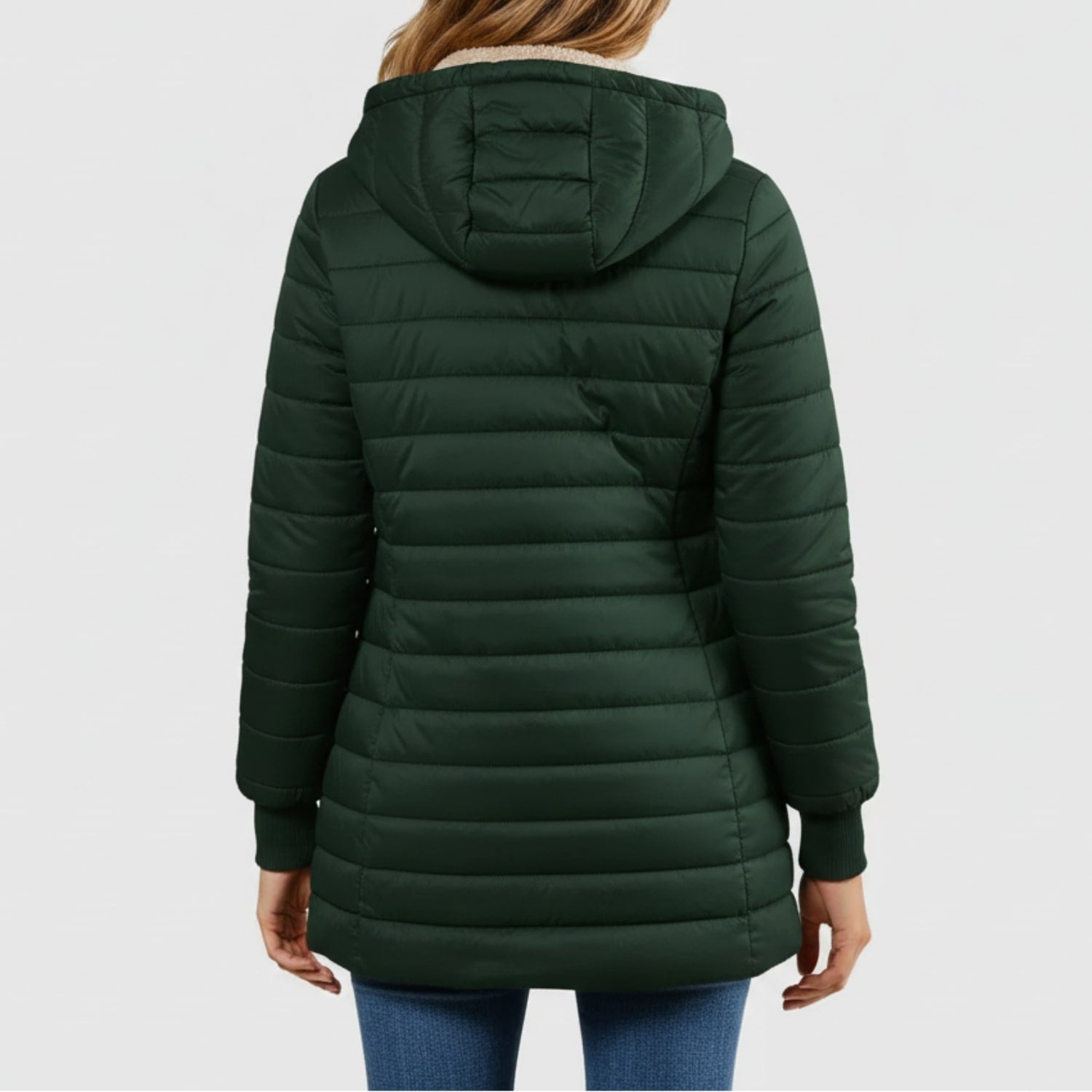 Adelise Women’s Puffer Jacket – Long Waterproof Quilted Coat for Winter Warmth