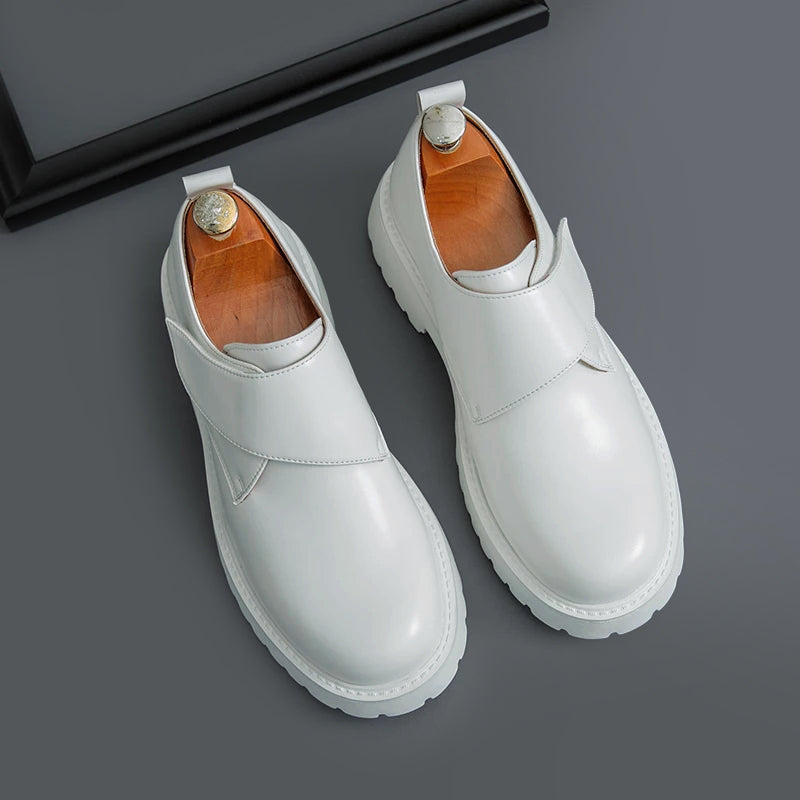 Sebastian Chunky Leather Shoes – Velcro Closure Men’s Leather Shoes
