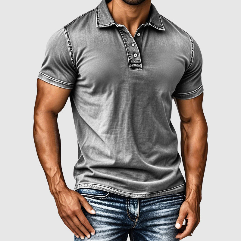 Camden Classic Fit Polo Shirt – Garment-Dyed Cotton Blend with Functional Pocket 2