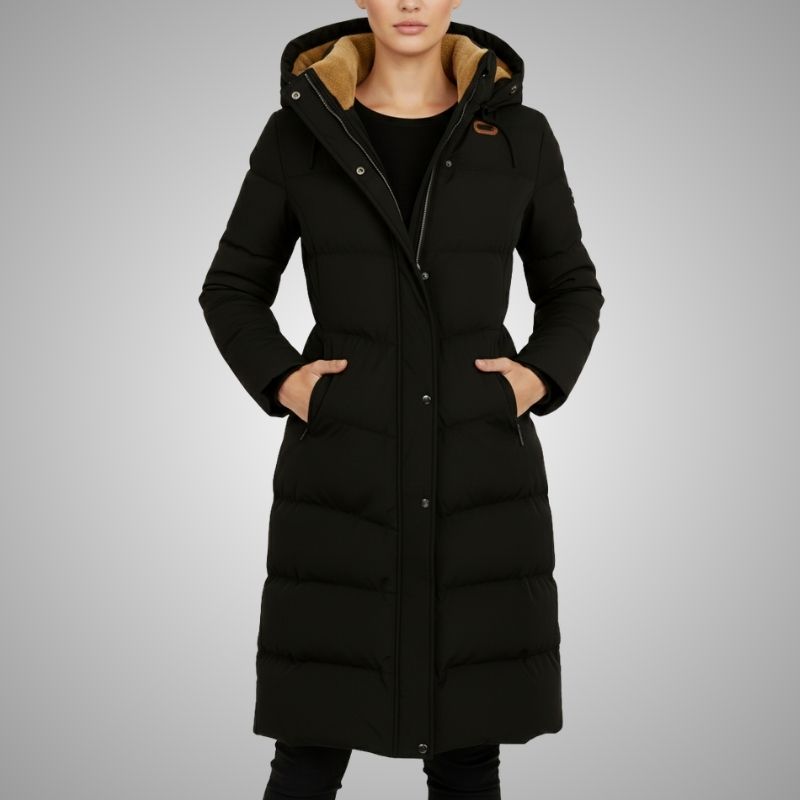 Sabrina Women’s Winter Coat – Long Hooded Winter Jacket with Plush Lining