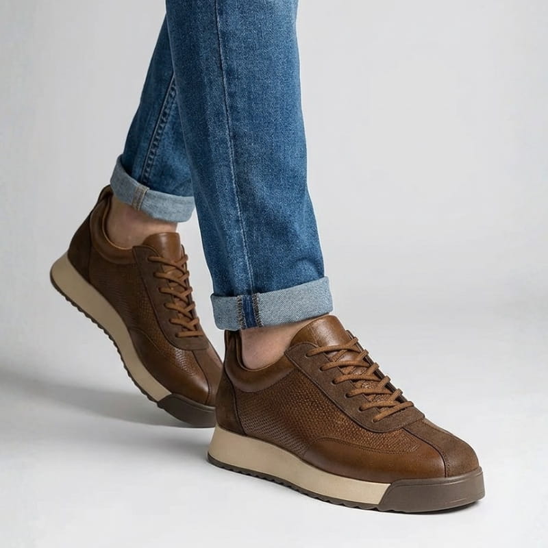 Callum UrbanFlex Italian Leather Sneakers