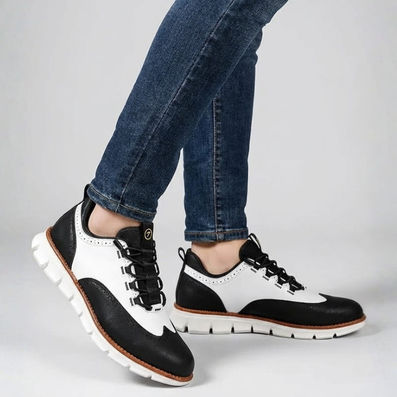 Rhett Men’s Leather Sneakers – Lightweight Genuine Leather Shoes