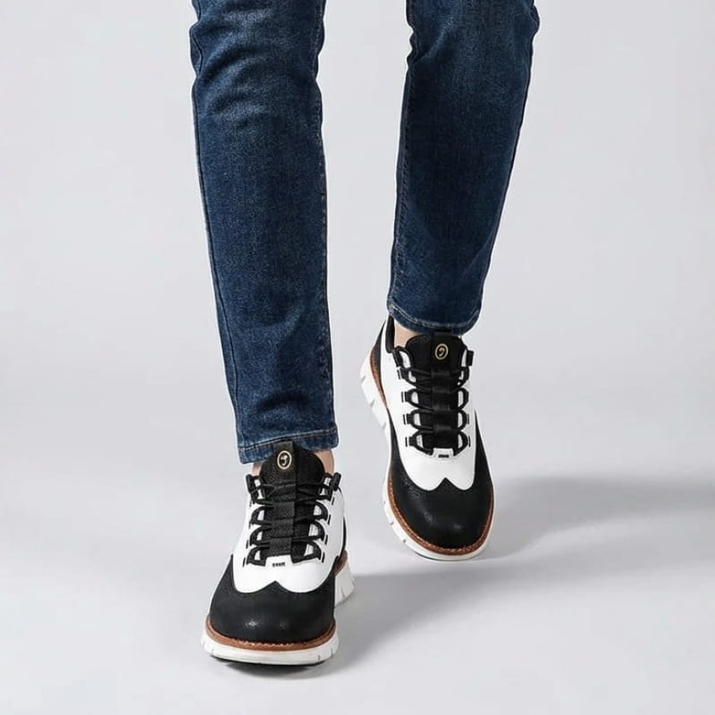 Rhett Men’s Leather Sneakers – Lightweight Genuine Leather Shoes
