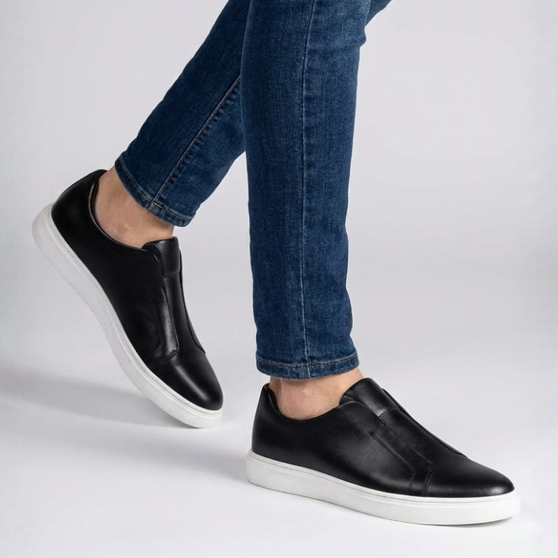 Miro Men’s Casual Shoes – Leather Slip-On Sneakers