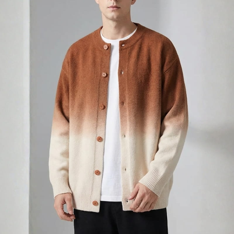 Raul Men’s Gradient Knit Cardigan