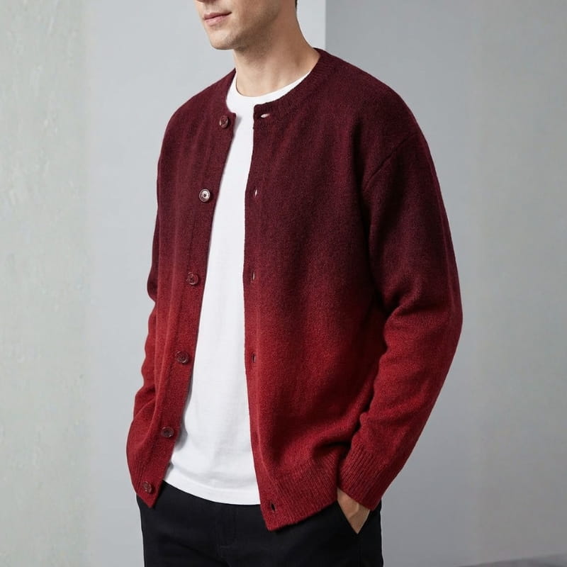 Raul Men’s Gradient Knit Cardigan