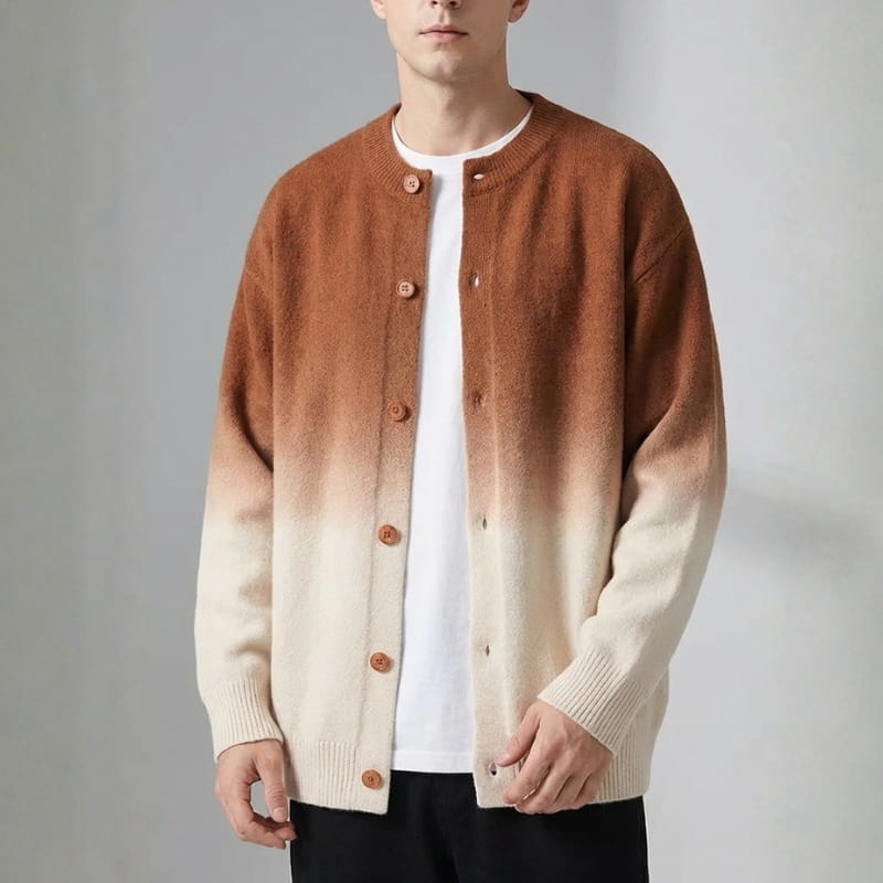 Raul Men’s Gradient Knit Cardigan