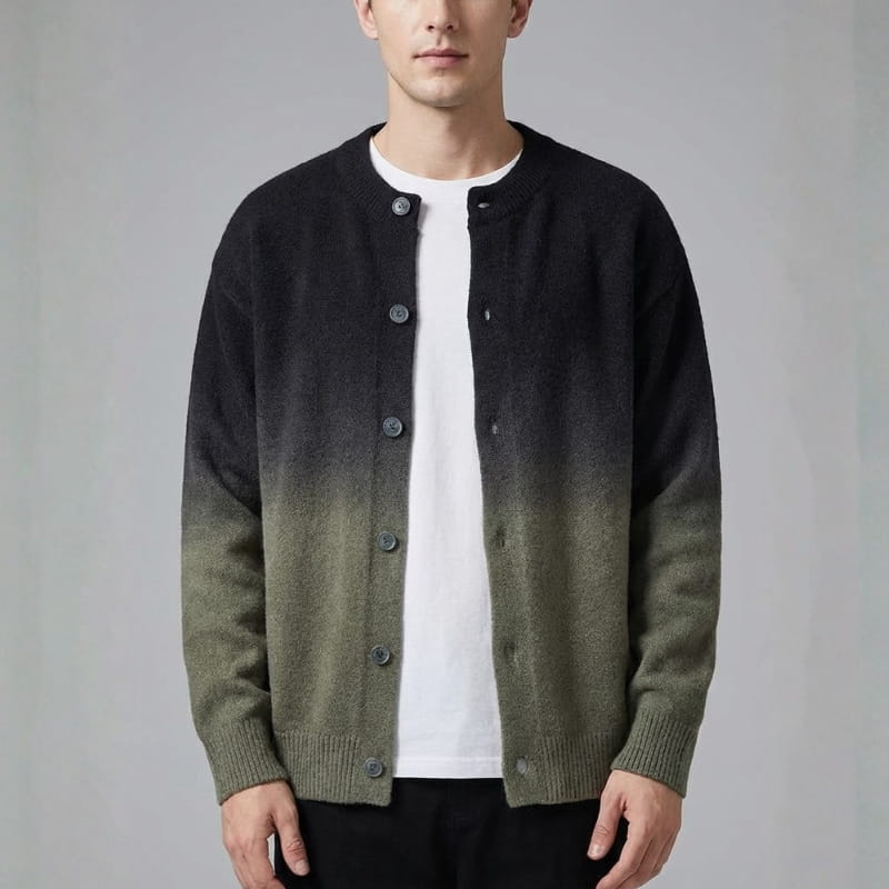 Raul Men’s Gradient Knit Cardigan
