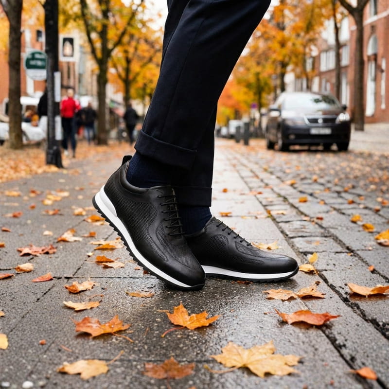 Fabrizio Men’s Leather Sneakers – Italian Leather Shoes