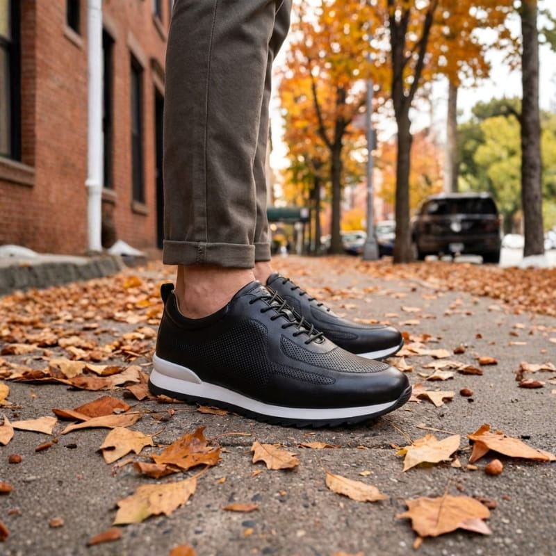 Fabrizio Men’s Leather Sneakers – Italian Leather Shoes