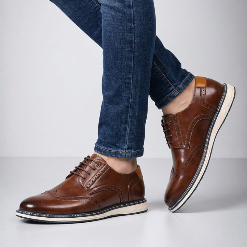 Boris Men’s Leather Brogue Shoes
