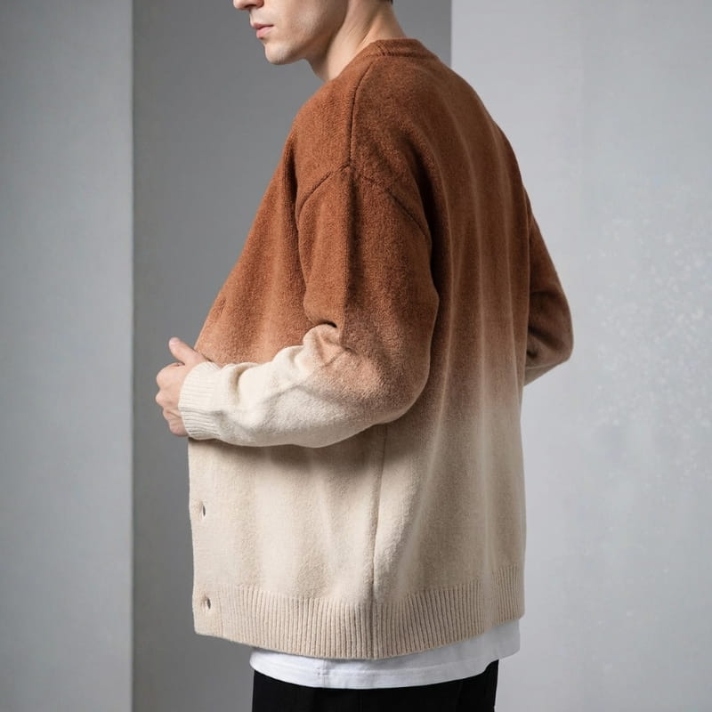 Raul Men’s Gradient Knit Cardigan