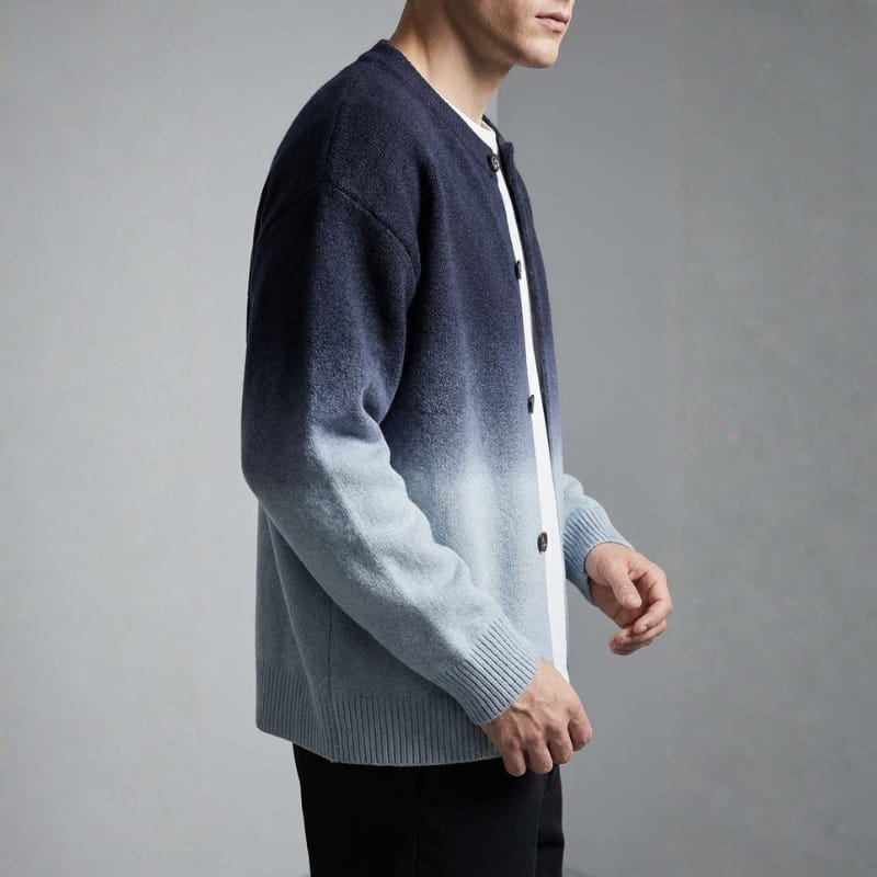 Raul Men’s Gradient Knit Cardigan