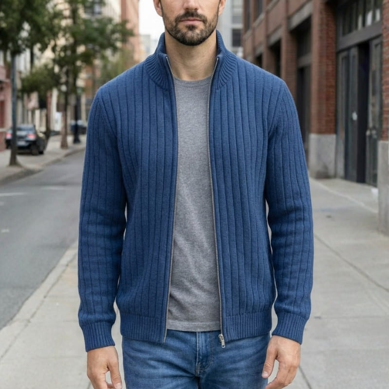 Landon Structured Knit Cardigan Jacket
