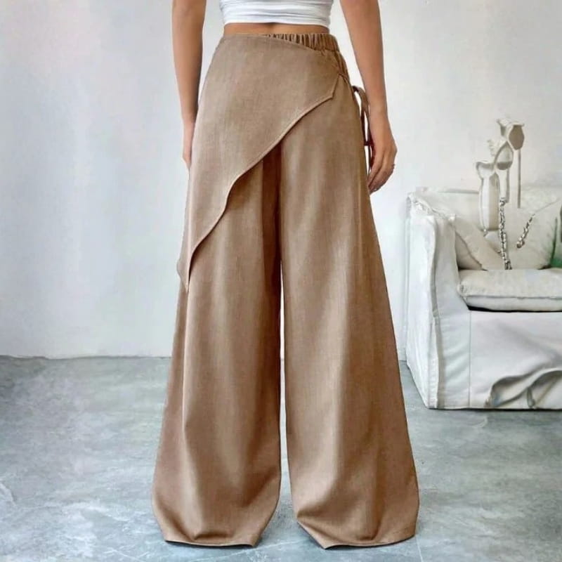 Natalia Women’s Wrap-Front Wide-Leg Pants