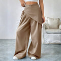 Natalia Women’s Wrap-Front Wide-Leg Pants