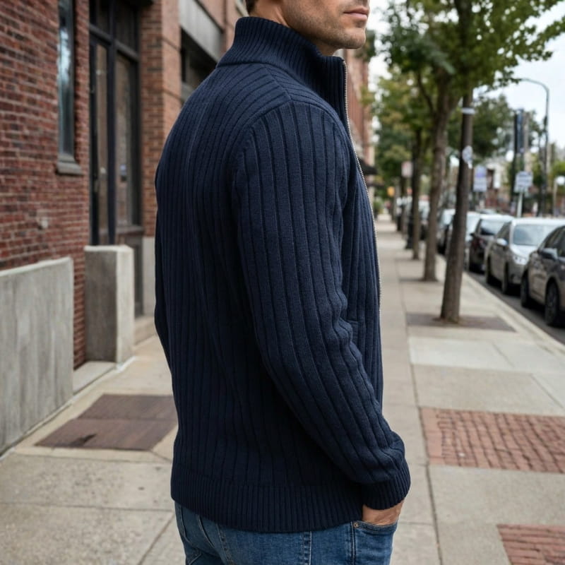 Landon Structured Knit Cardigan Jacket