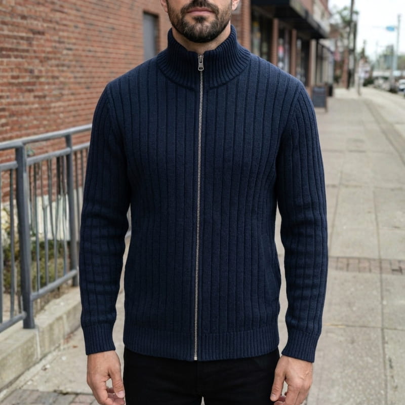 Landon Structured Knit Cardigan Jacket