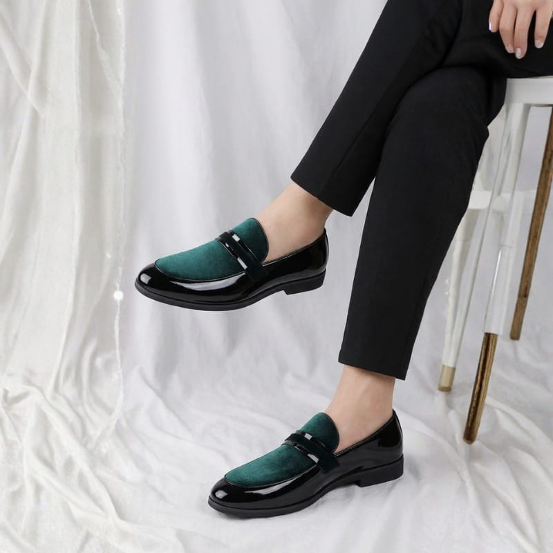 Brandon Men’s Suede Leather Penny Loafers