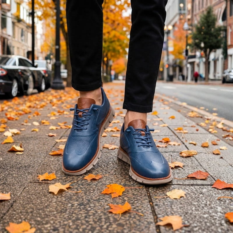 Carter Men’s Leather Sneakers – No-Tie Leather Shoes