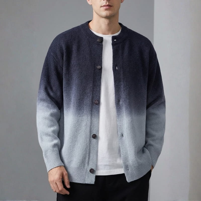 Raul Men’s Gradient Knit Cardigan