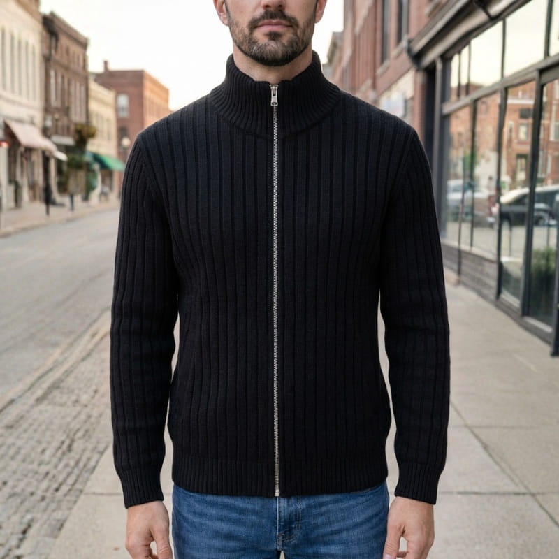 Landon Structured Knit Cardigan Jacket