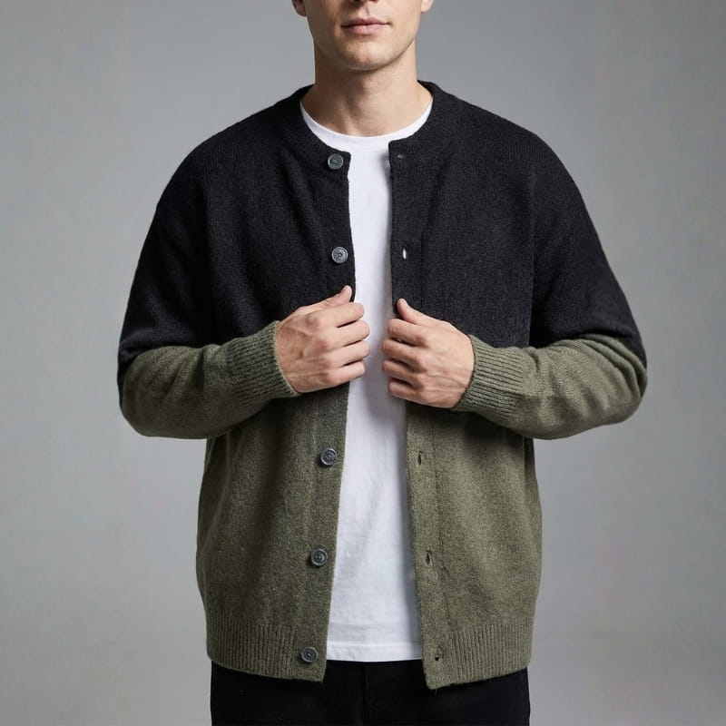 Raul Men’s Gradient Knit Cardigan
