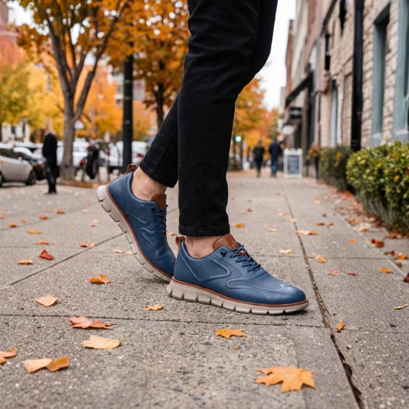 Carter Men’s Leather Sneakers – No-Tie Leather Shoes