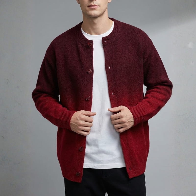 Raul Men’s Gradient Knit Cardigan