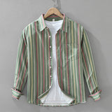 Charleston Striped Men's Shirt – 100% Breathable Cotton with Classic Fit 0