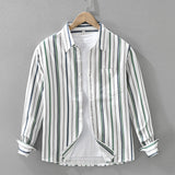 Charleston Striped Men's Shirt – 100% Breathable Cotton with Classic Fit 1