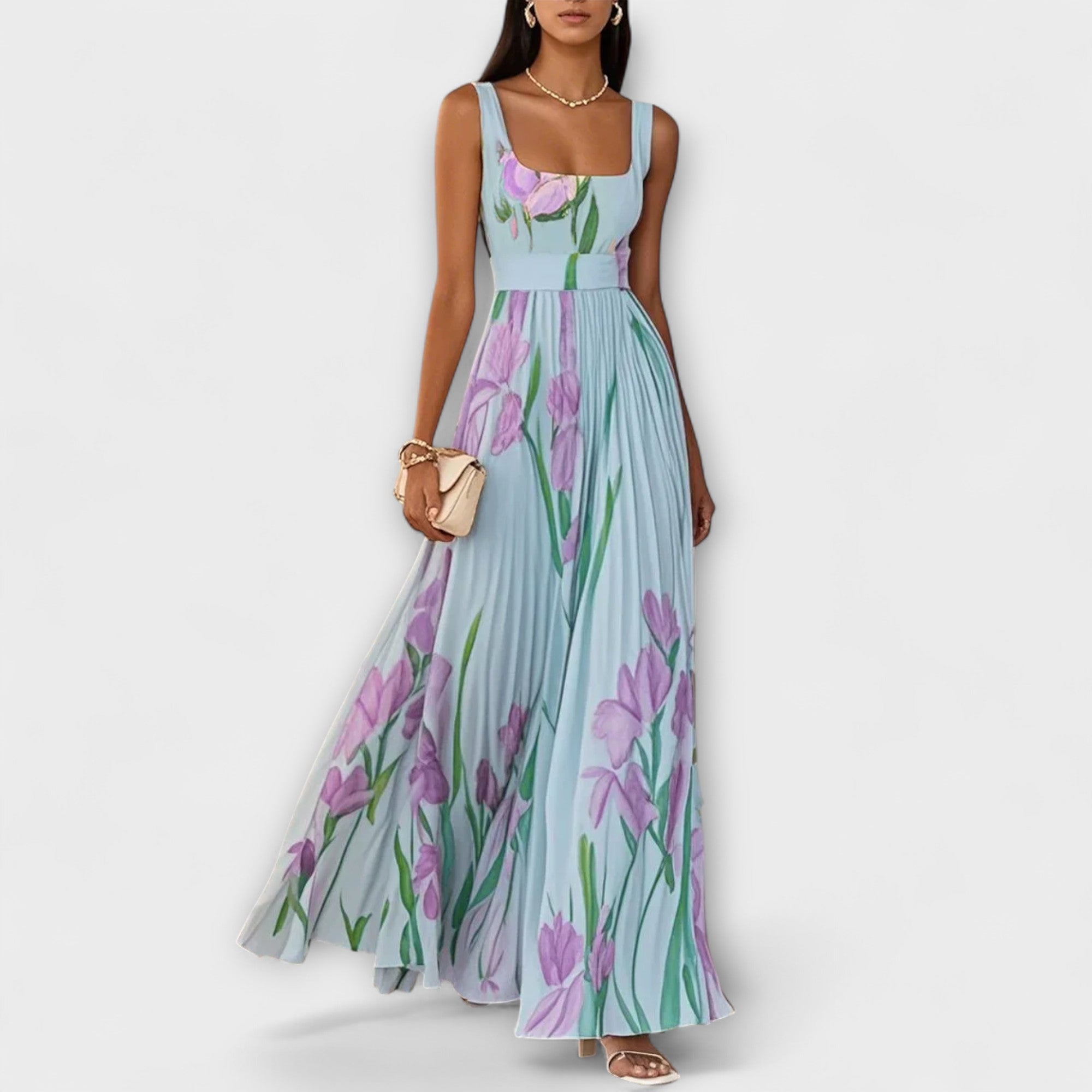 Charlotte Floral Midi Dress – Lightweight & Flowy for Summer Weddings 2