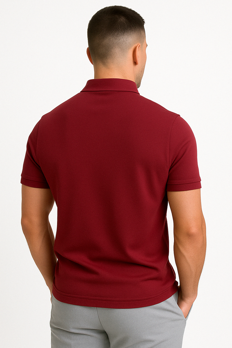 Dario Mid-Zip Polo - Slim-Fit Knit Polo with Modern Half-Zip Styling
