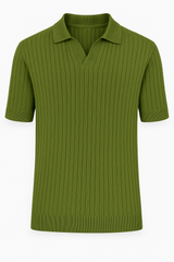 Jomer Knit Polo – Textured Minimalism in a Summer-Ready Fit