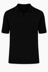 Jomer Knit Polo – Textured Minimalism in a Summer-Ready Fit