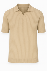 Jomer Knit Polo – Textured Minimalism in a Summer-Ready Fit