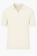 Jomer Knit Polo – Textured Minimalism in a Summer-Ready Fit