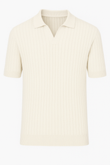 Jomer Knit Polo – Textured Minimalism in a Summer-Ready Fit