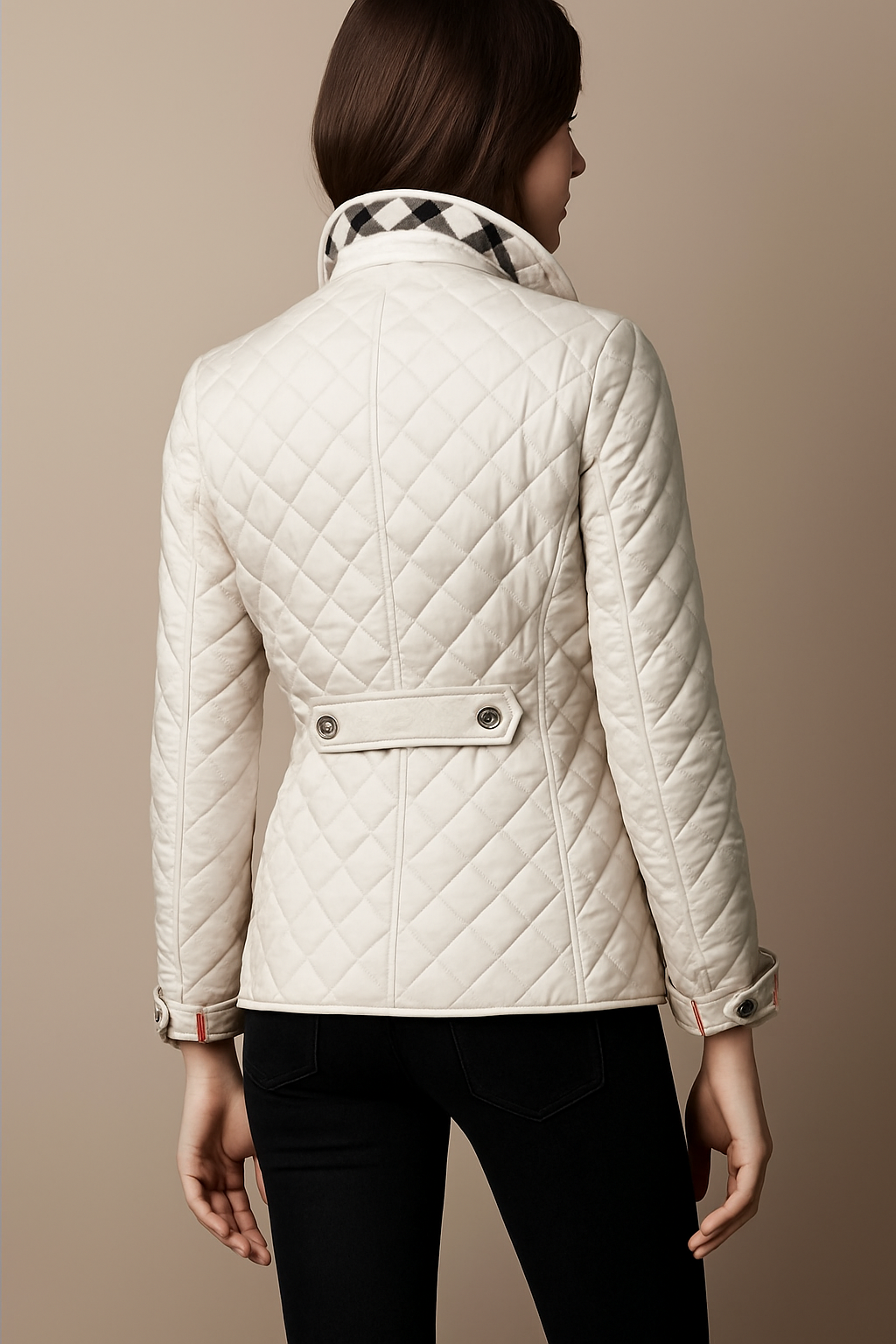 Celeste Women’s Quilted Coat – Button-Up Winter Jacket for Office & Streetwear