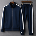 Milan Men’s Tracksuit – Premium Stretch Fabric with Contrast Side Stripes