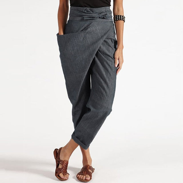 Chicago Black Linen Pants for Women – Tailored Fit & Lightweight Comfort 0