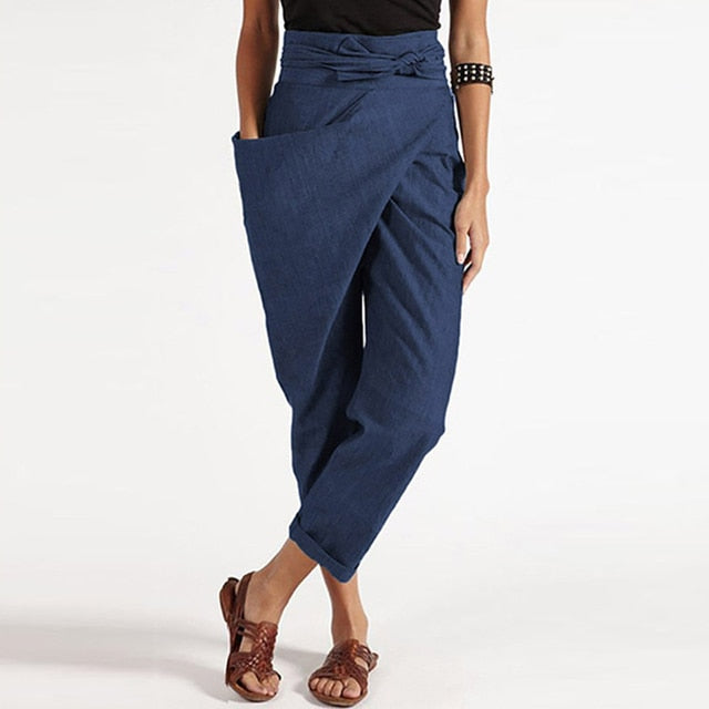 Chicago Black Linen Pants for Women – Tailored Fit & Lightweight Comfort 2