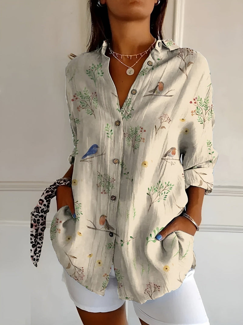 Chicago Floral Print Blouse – Lightweight & Breathable Relaxed Fit Summer Top 3